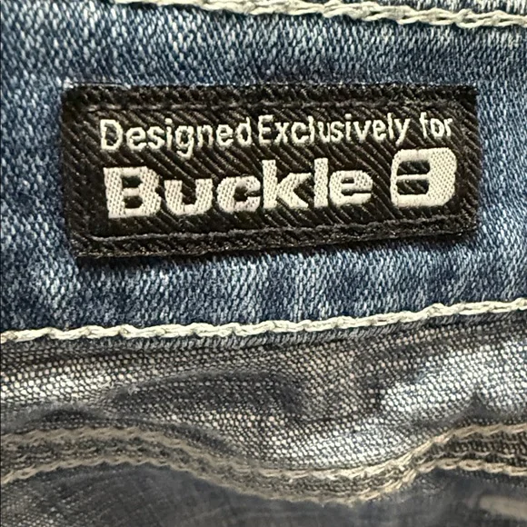 Buckle Salvage Blue Slim Men's Jeans - Picture 6 of 8